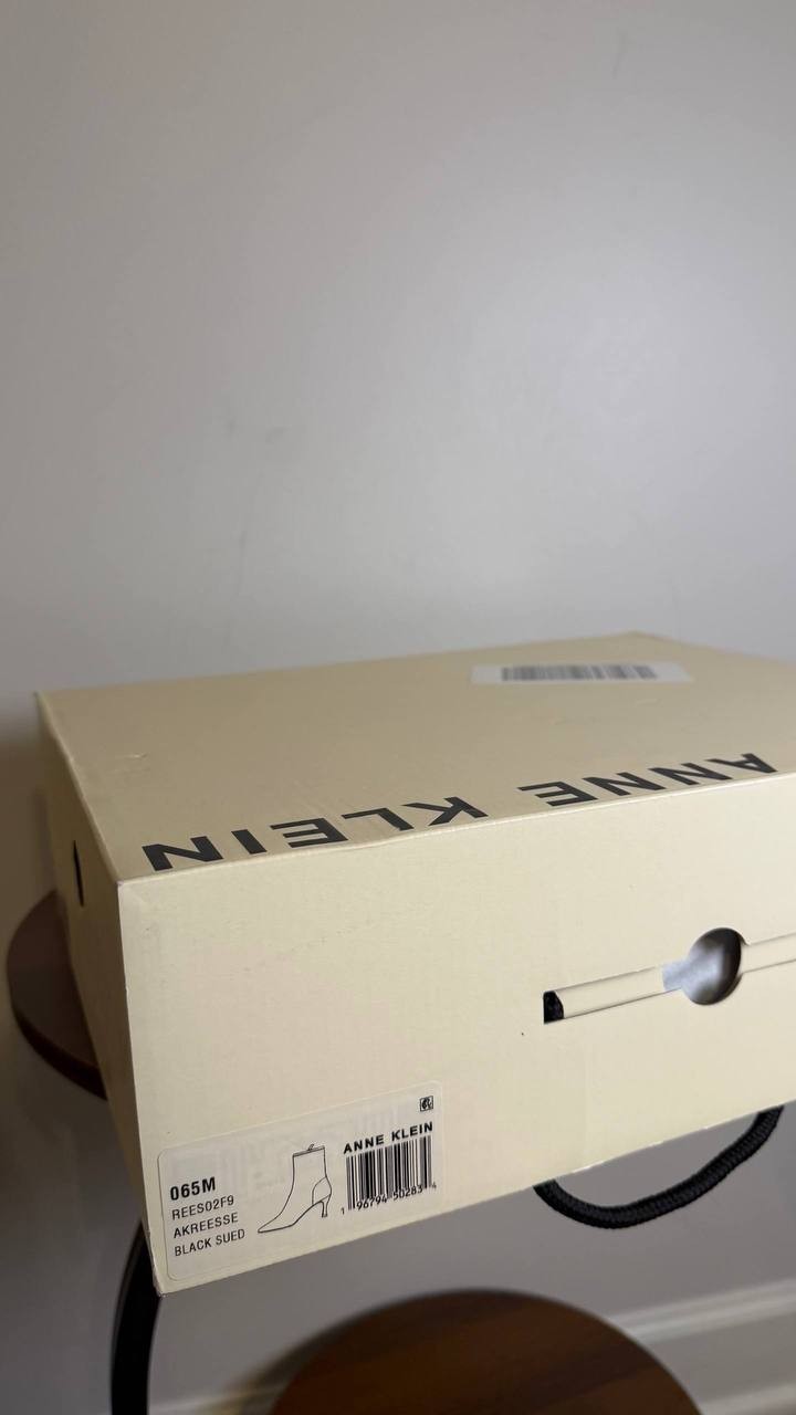 Anne Klein Black Man‑Made Reesse Heeled Boots 6.5M New in Box MSRP $119