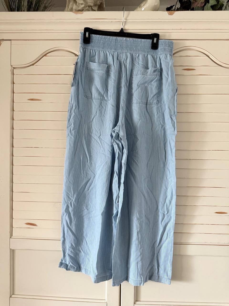 DKNY Men’s Wide Leg Ankle Pant Blue Size L NWT $79.50 – Modern Relaxed Fit