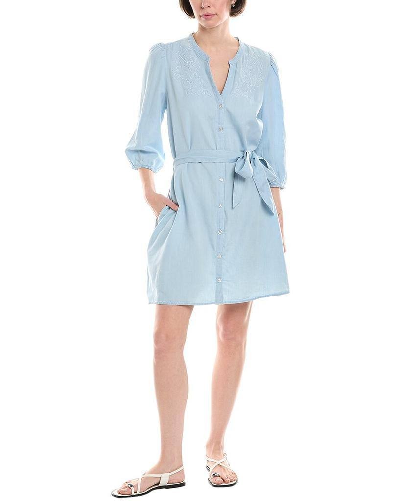Sam Edelman Laine Shirtdress Light Blue XL NWT $149