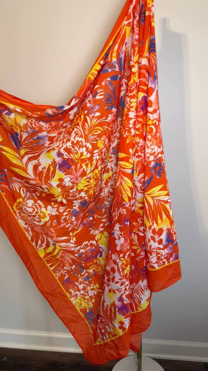 Lauren Ralph Lauren Border Pareo Island Breeze One Size NWT $120