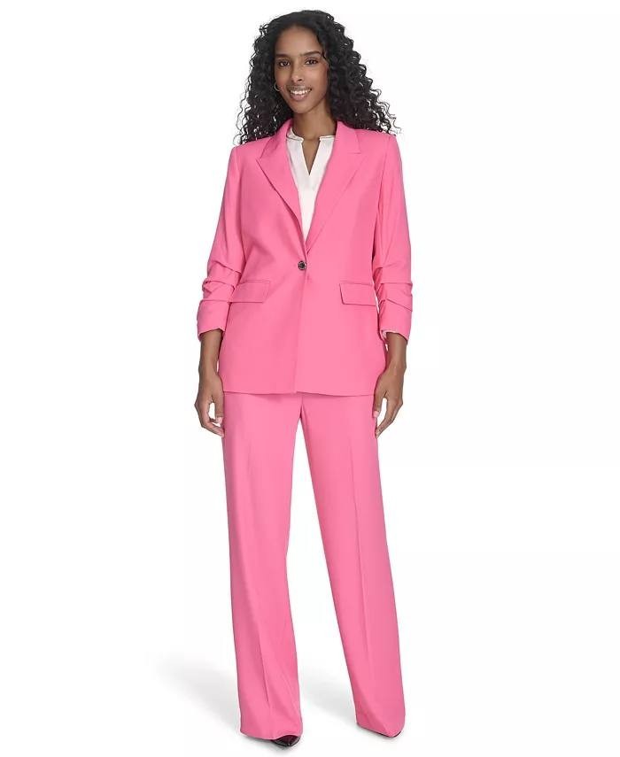 Calvin Klein Women’s Petite One‑Button Blazer, Size 2P, NWOT $284