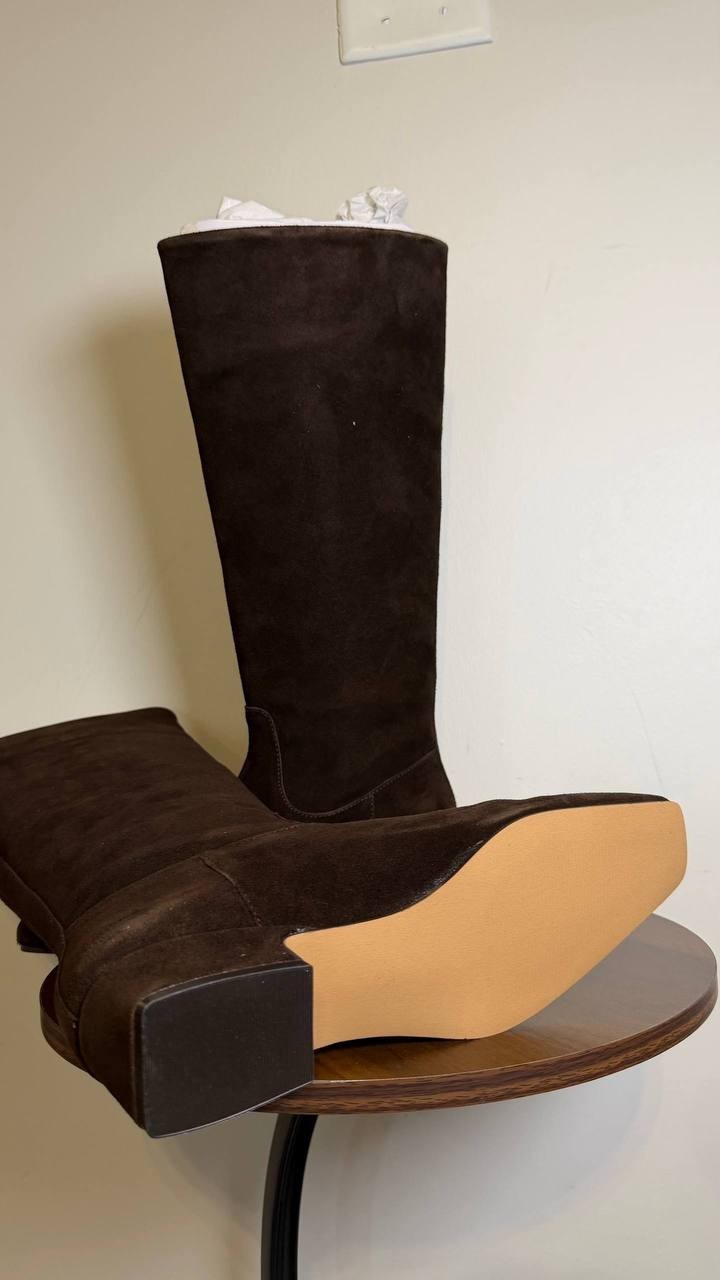 Steve Madden Brown Suede High Boots 8.5M NIB MSRP $179