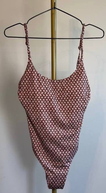 Gottex Luma Vintage Charm Square Neck One Piece Vintage Pink 8 NWOT $148