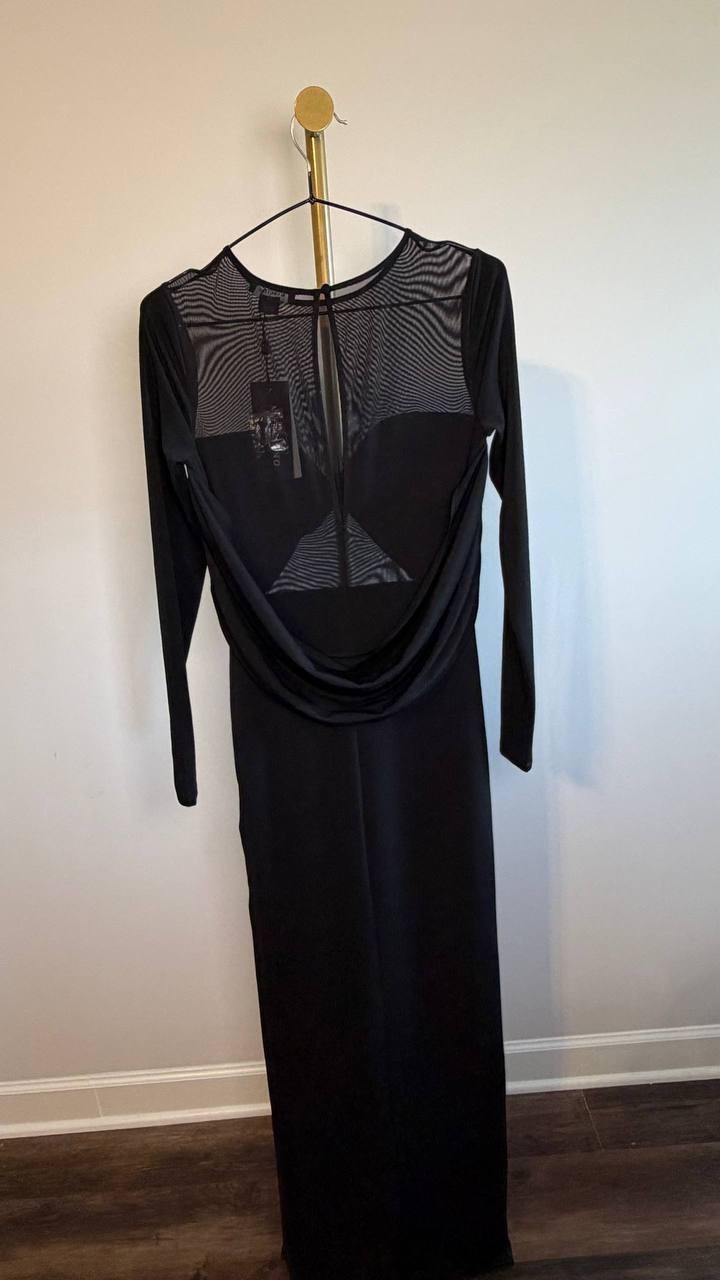Marciano by Guess Eco Audrina Maxi Dress Jet Black Size 6 NWT $280