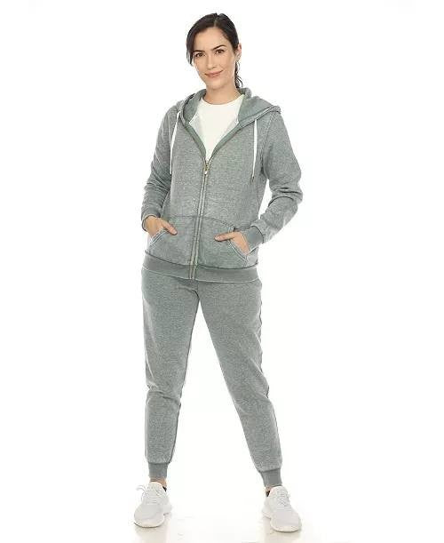 White Mark Women’s Burnout Jogger Set – Size 1XL – NWT