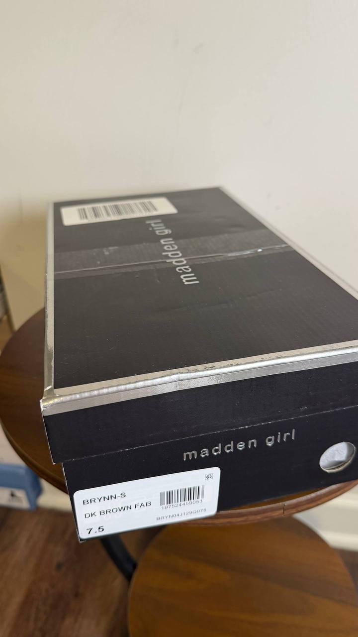 Madden Girl Dark Brown Fabric Pointed Toe Pumps 7.5 New in Box MSRP $59