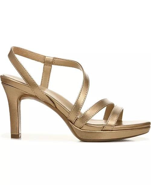Naturalizer Bronze Pearl Synthetic Dress Sandals 10W NIB MSRP $110