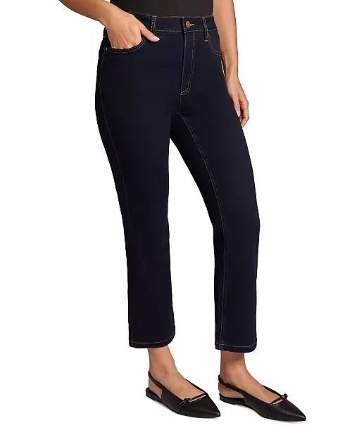 Jones New York Petite High Rise Kick Flare Cropped Jeans Indigo 2 NWT $79.50