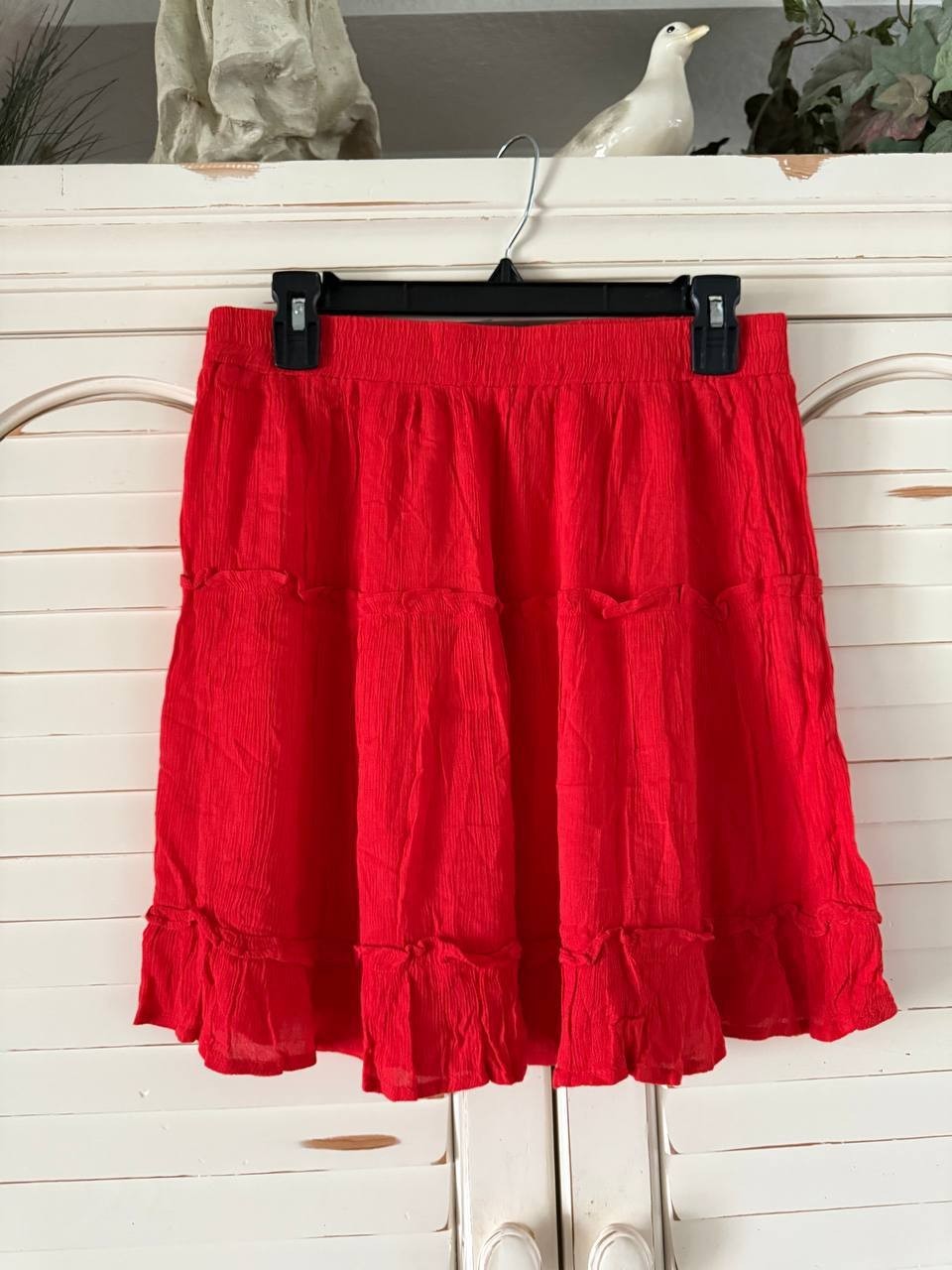 Elan Elastic Skirt Red XL New with Tags, Knit, Lightweight, Women's Stretch