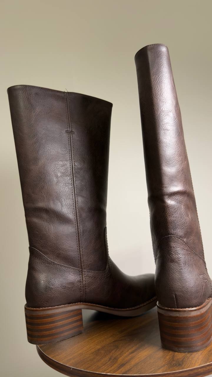 Frye  &  Co  Wide  Calf  Boots  Brown  9.5M  New  $160