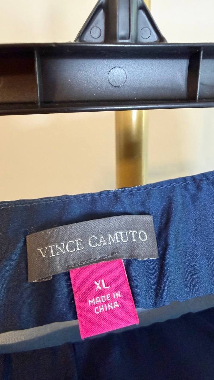 Vince Camuto Placement Print Pull-On Midi Skirt Blue Multi SizeXL NWT$99 snags