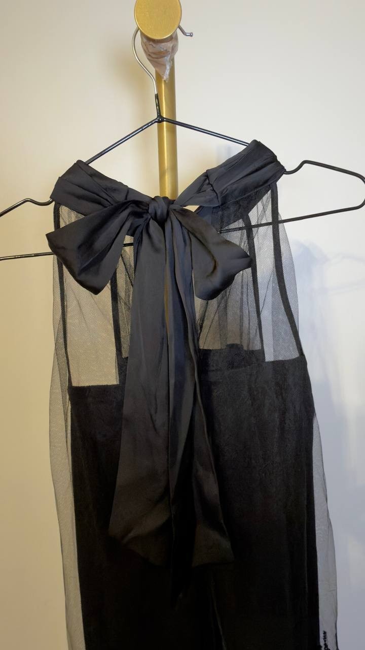 CeCe Women’s Sleeveless Halter Ombre Sequin Dress Black 8 NWT $169