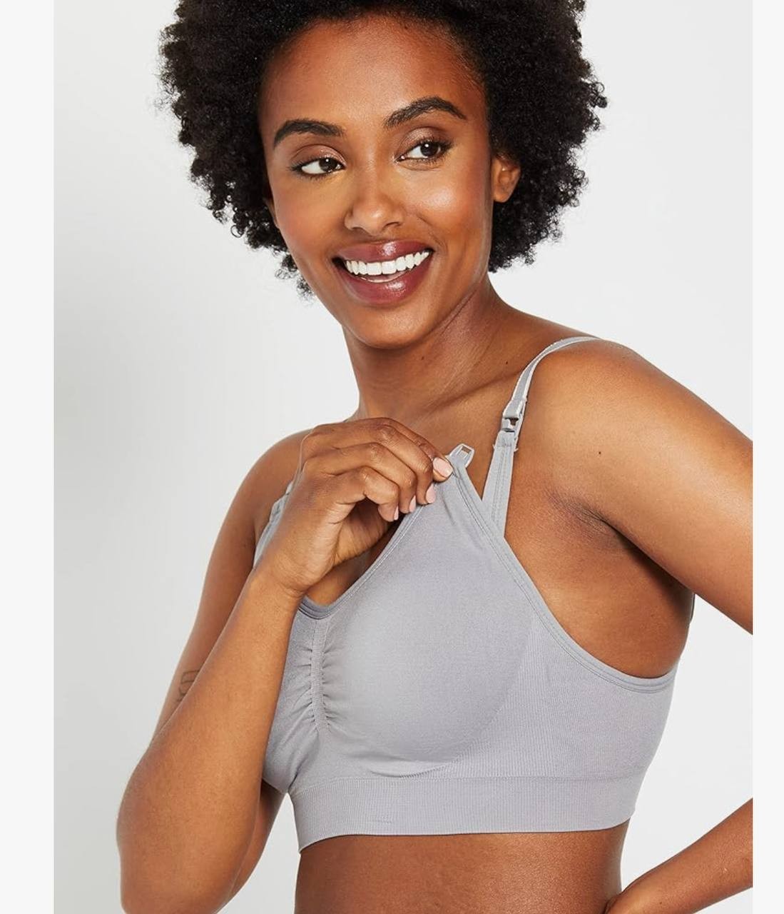 Motherhood Maternity Seamless Clip Down Nursing Bra – Wireless Comfort,Size M