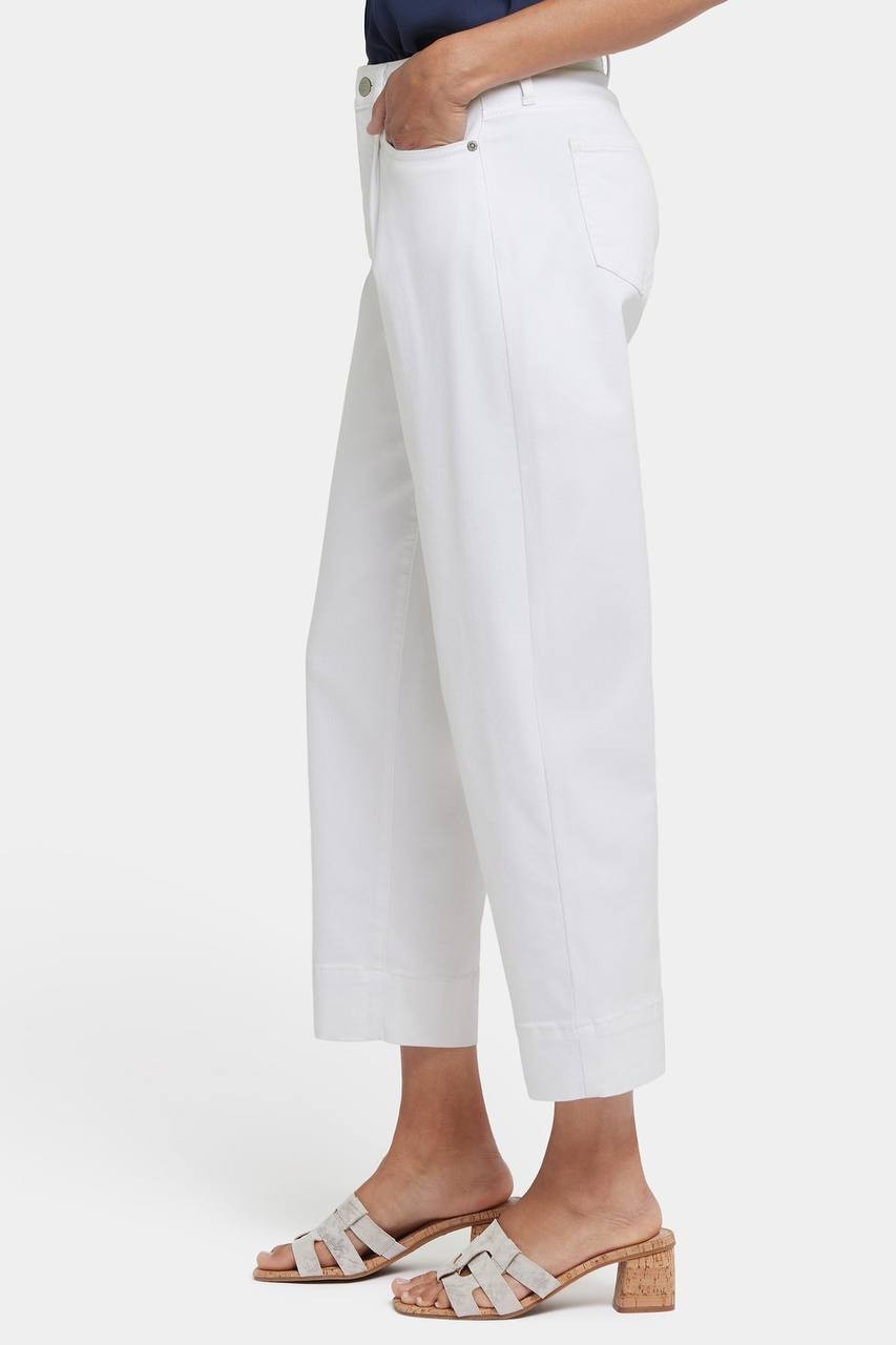 NYDJ Balloon Ankle Jeans Optic White Size US 8 - Relaxed Balloon Fit, NWT