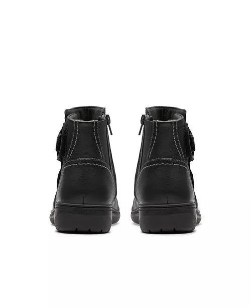 Clarks  Carleigh  Style  Boots  Black  Leather  8M  New  $130