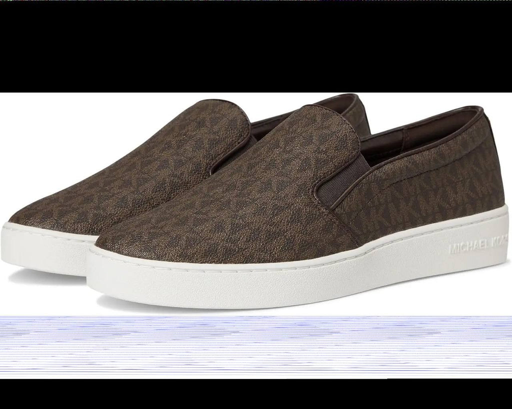 MICHAEL Michael Kors Keaton Slip-On Brown 8.5M Man‑Made MSRP $99 NWB
