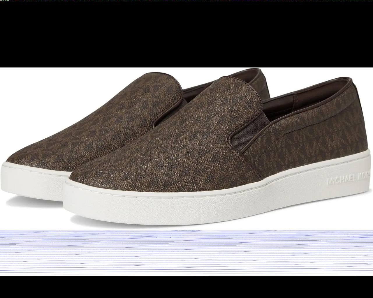 MICHAEL Michael Kors Keaton Slip-On Brown 8.5M Man‑Made MSRP $99 NWB