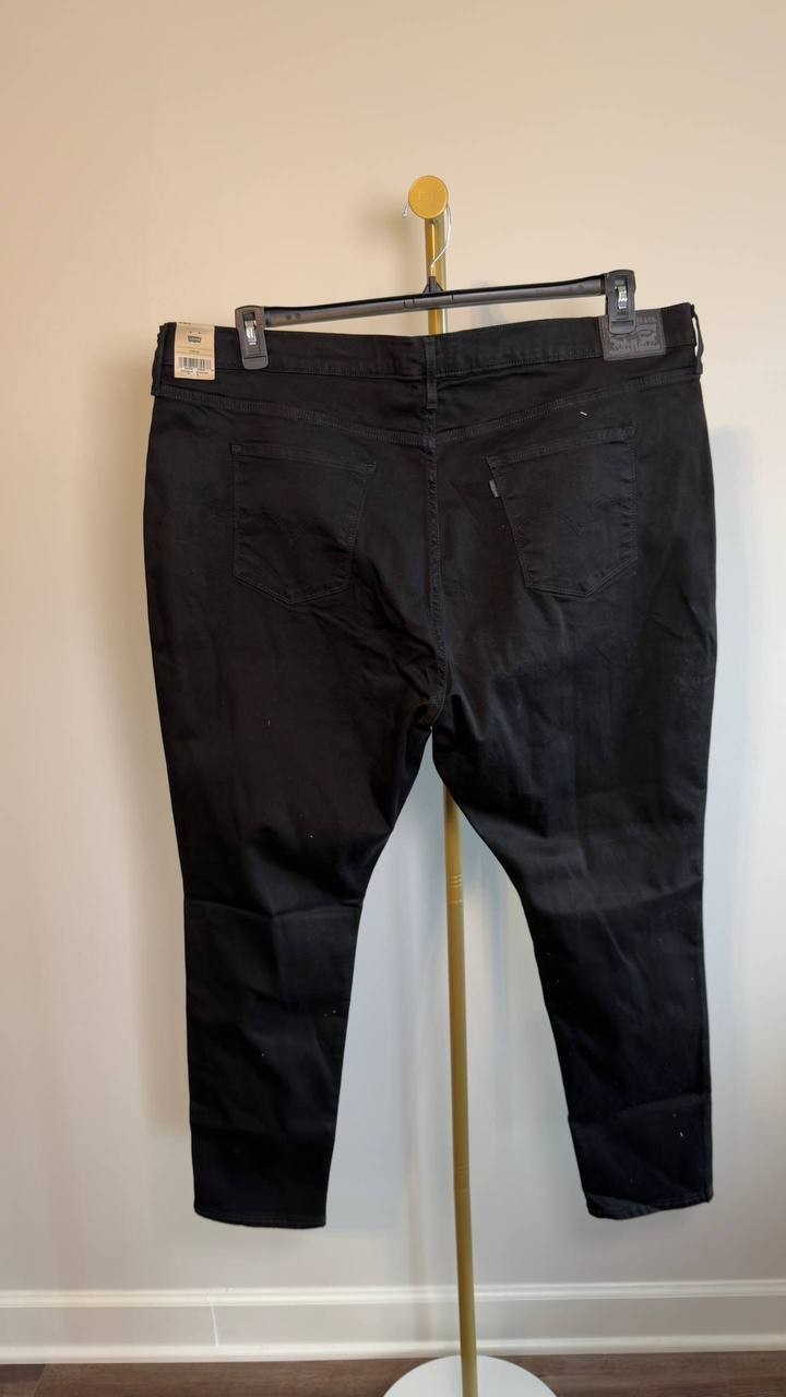 Levi’s 721 High Rise Skinny Jeans Plus Size Black 24W NWT $75