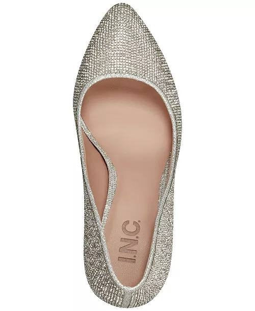 I.N.C.  International  Concepts   Pumps  Silver  Crystal  9.5M  New  $89.90
