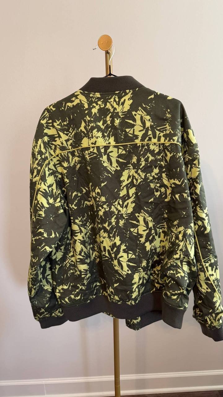 Mode of One Men’s Abstracted Floral Printed Bomber Jacket Regular Fit L $139.50