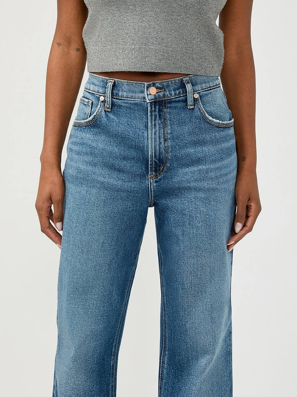 Silver Jeans 90s Baggy Mid Rise Bootcut Jeans Acoustic 25 NWT $88