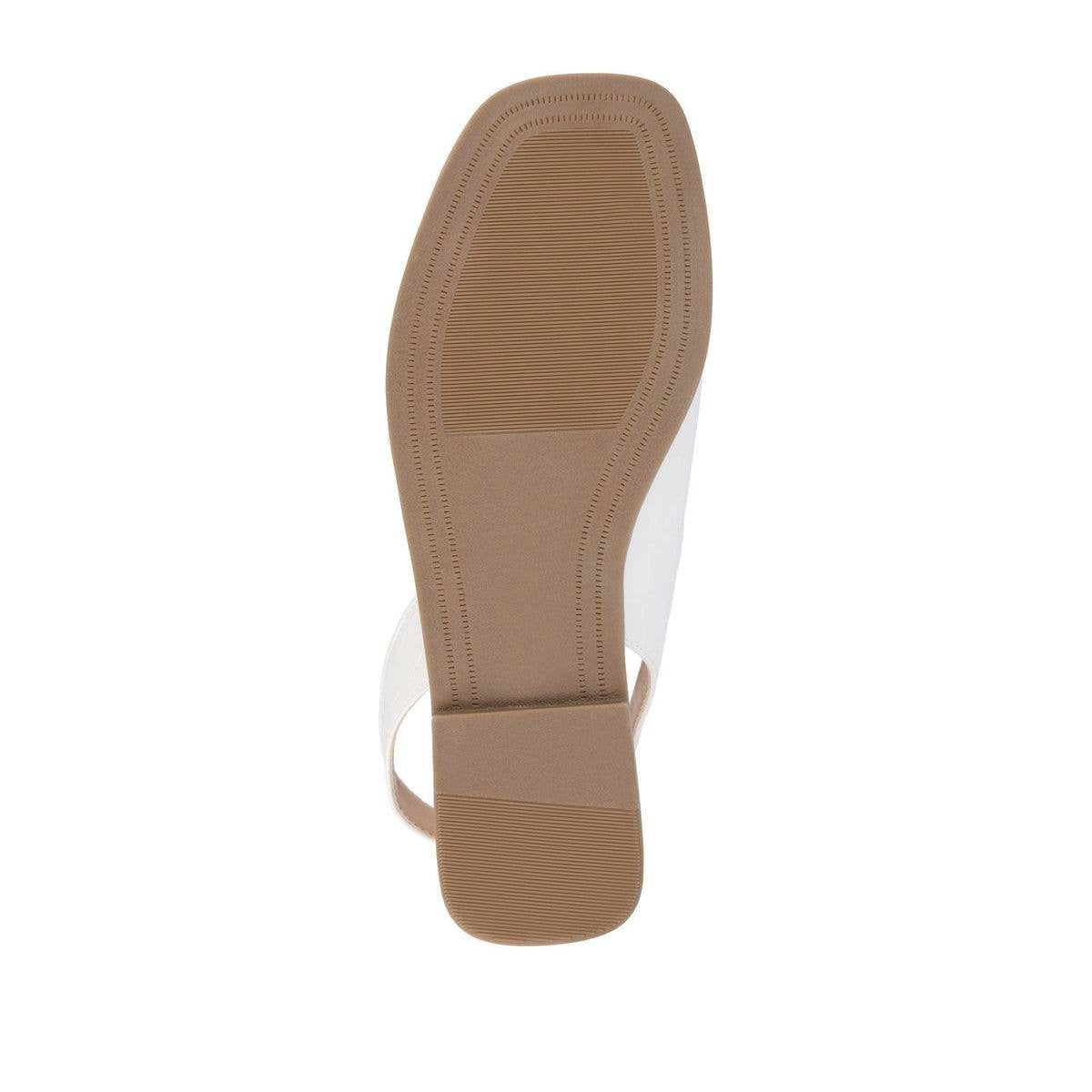 Journee  Collection  Flat  Sandals  White  6M  New  $72