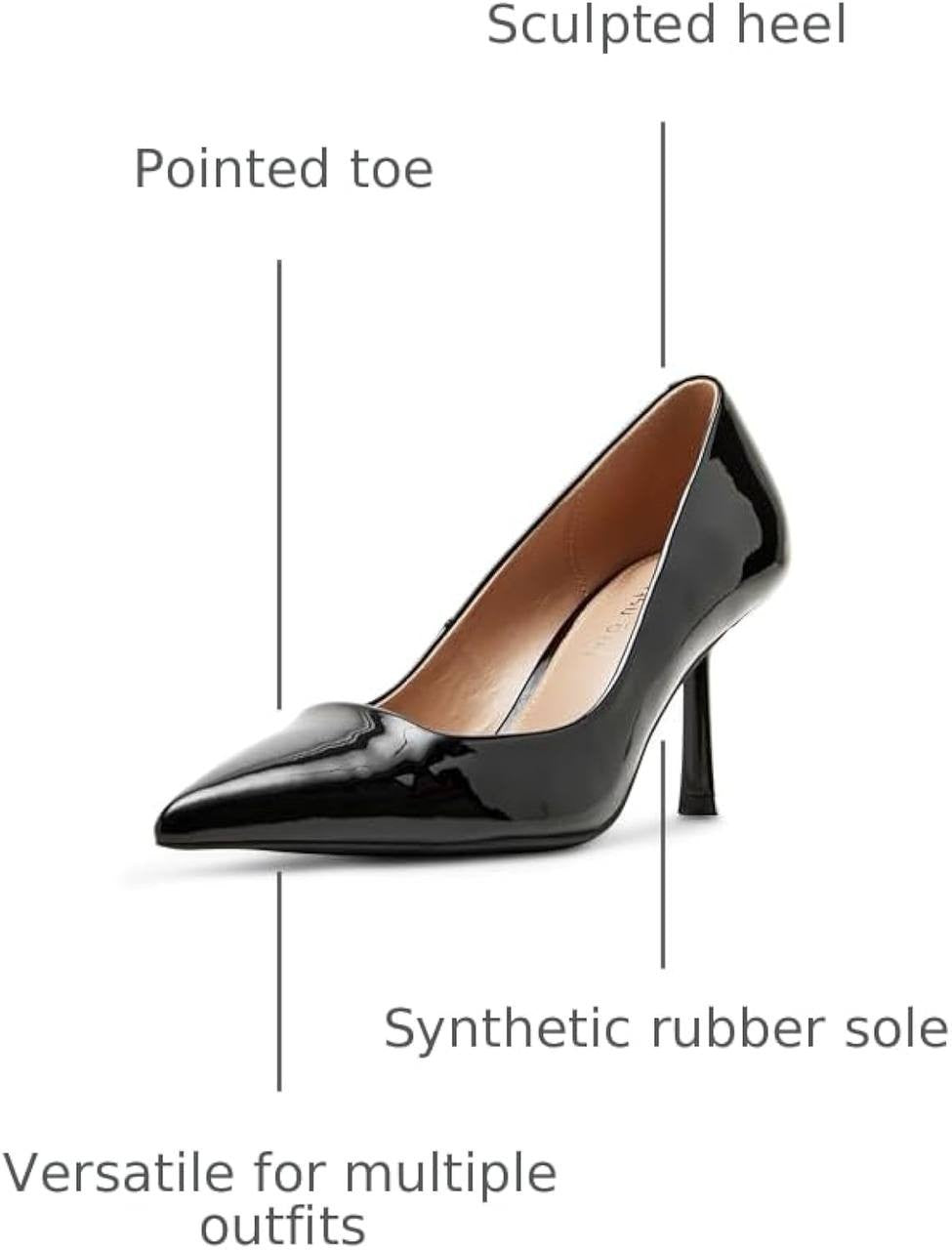 Madden Girl Brynn Pumps – Black Patent – Size 10 – NIB