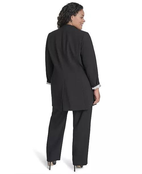 Calvin Klein Roll‑Sleeve Open‑Front Blazer – Size 18W – NWT – $159
