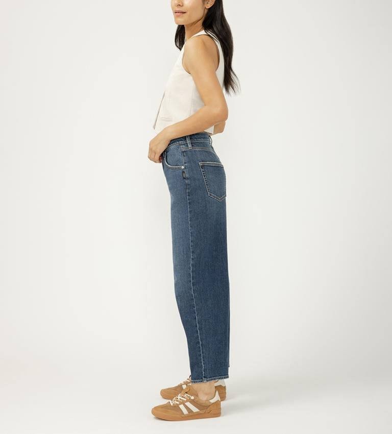 Silver Jeans Barrel Leg High Rise Jeans Islington 31 NWT $88
