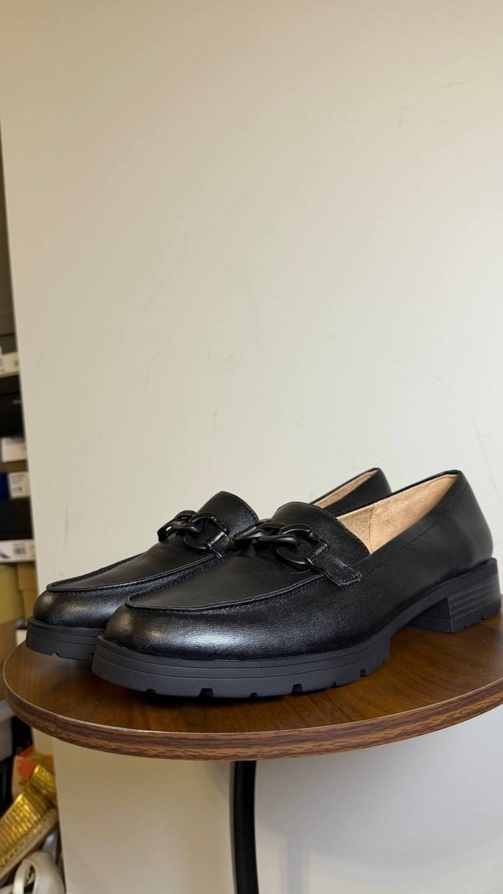 LifeStride Black Faux Leather Loafers 11M NIB MSRP $89.99