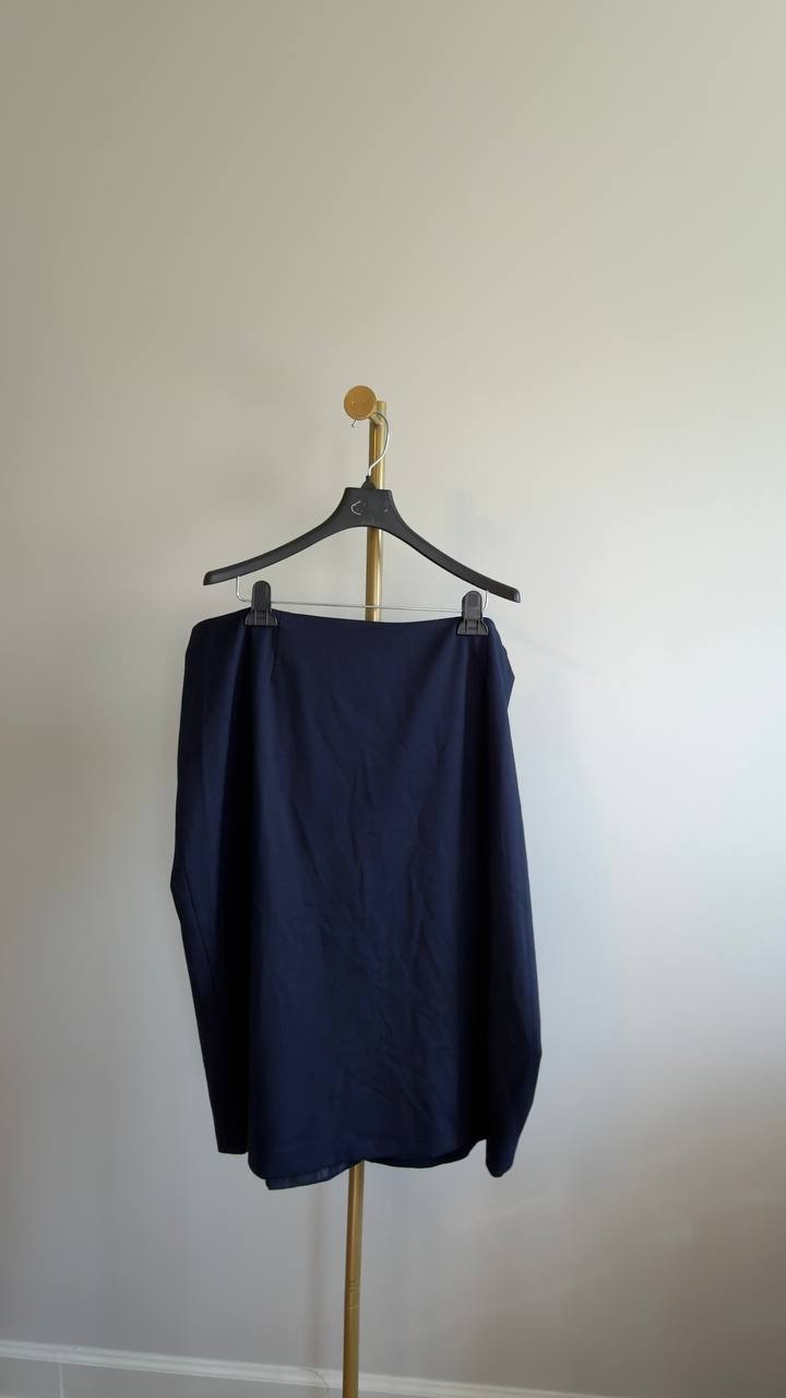 Le Suit Plus Size Square‑Neck Ponte Skirt Suit Midnight Navy 20W NWT $320