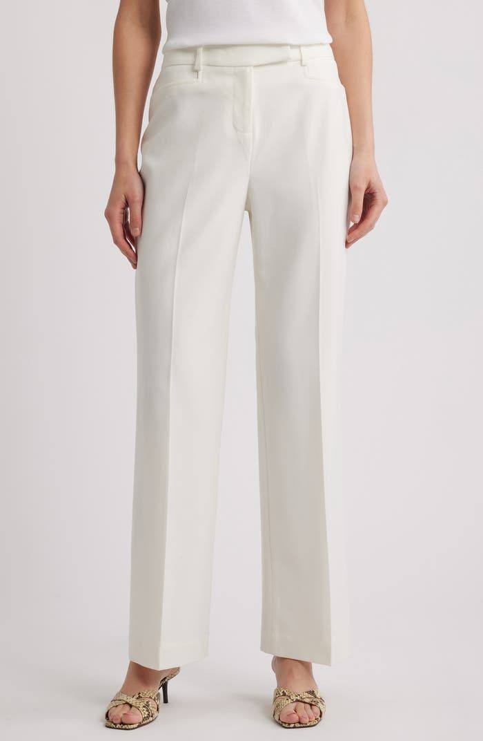 Tahari Bird‑Eye Straight‑Leg Pants – Size 16 – NWT – $99