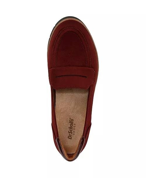Dr. Scholl’s Women’s Nice Day Lug Sole Loafers Wine 7.5 New With Box $95