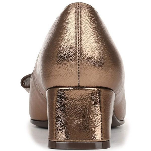 Naturalizer  Mavis  Pump  Old  Gold  Leather  9.5W  New  $160