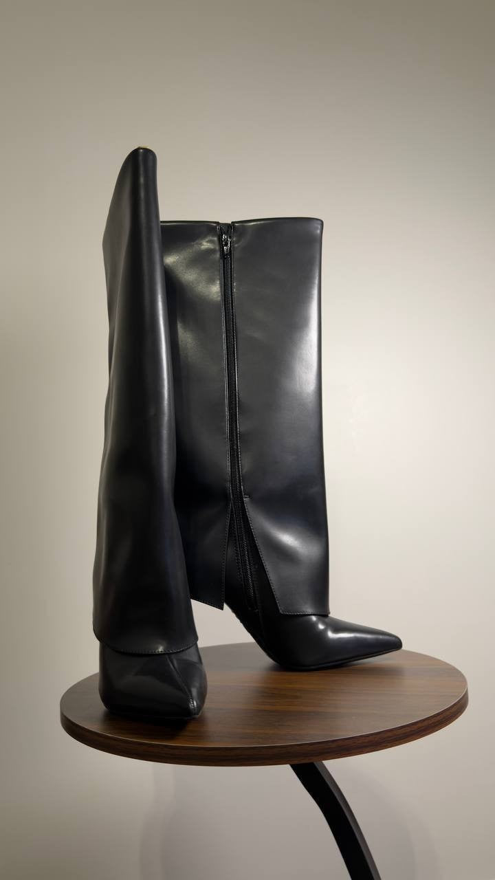 I.N.C.  Cuffed  Dress  Boots  Black  Man‑Made  6M  New  No  Box  $129.90