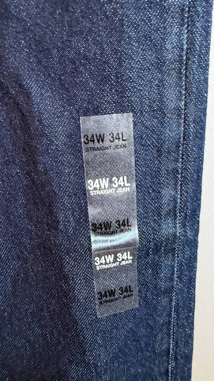 Mode of One Men’s Straight‑Fit Jeans Roosevelt 34W 34L $69.50 NWT