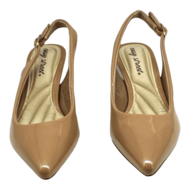 Easy Street Faye Slingback Pumps – Nude Patent – Size 5.5M – Manmade –New in Box