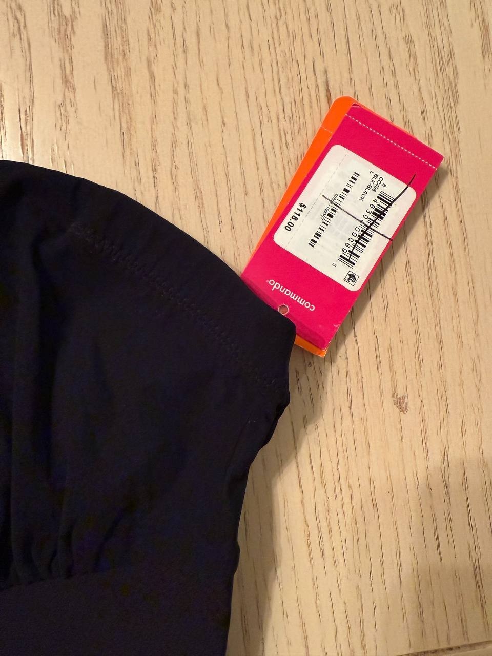 Commando Strapless Slip with Two-Faced Tech, Black, Size L, Mid-Thigh NWT