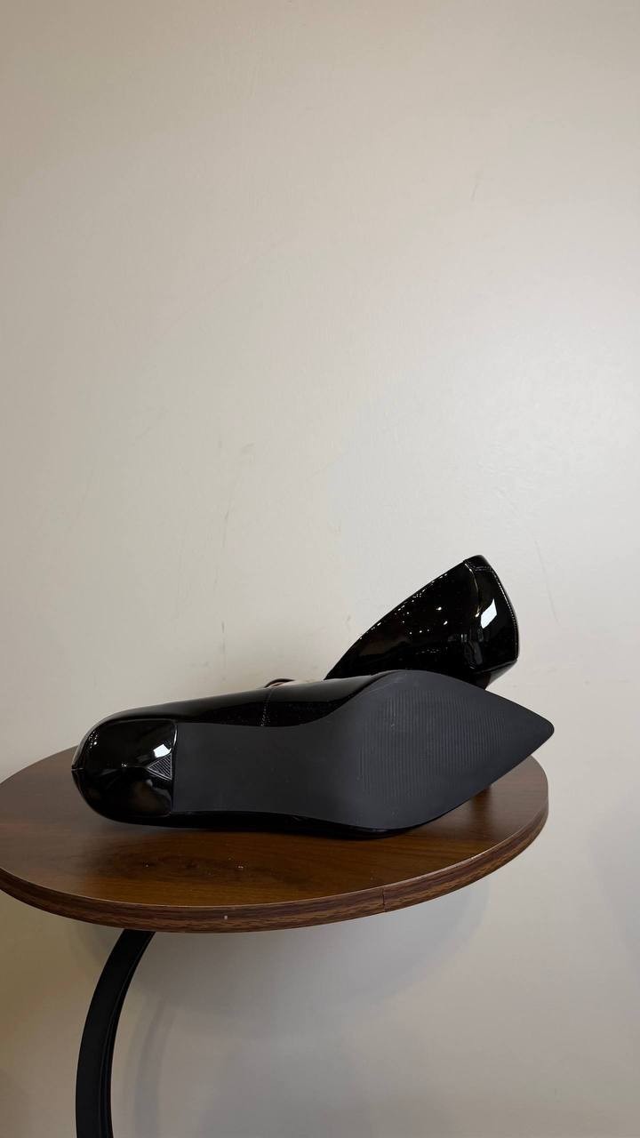 Madden Girl Black Patent Man‑Made Pointed Toe Pumps 8 New in Box MSRP $59
