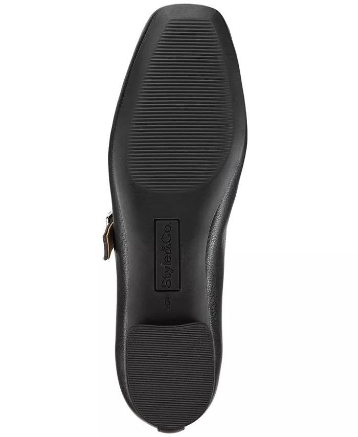 Style&Co Women’s Ballet Flats 10M Black Man-Made – New in Box