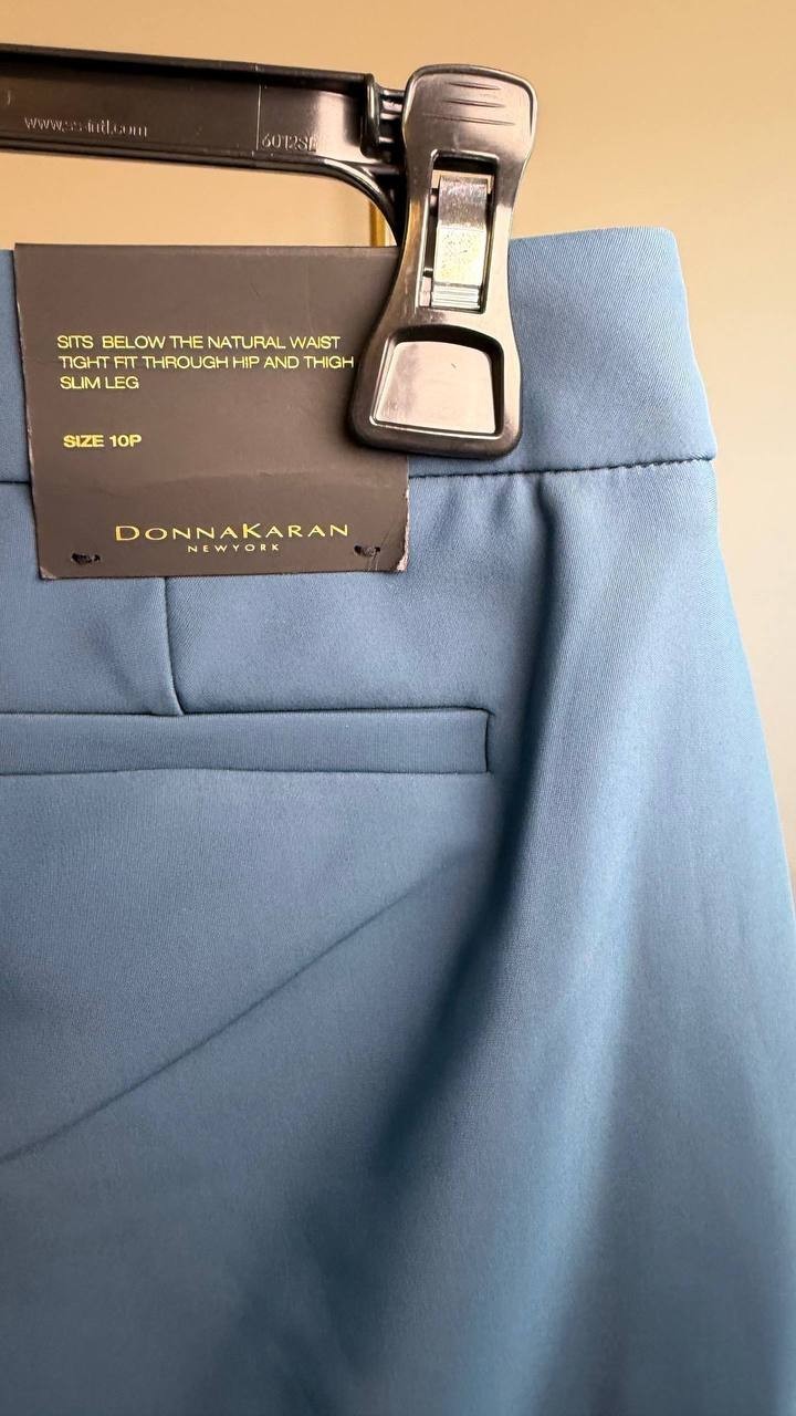 Donna Karan New York Slim-Leg Pants Green 10P NWT $109