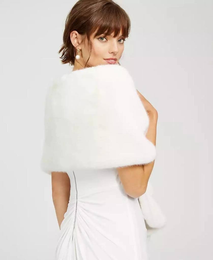 Adrianna Papell Wrap/Shawl – White–One Size – NWT – $109