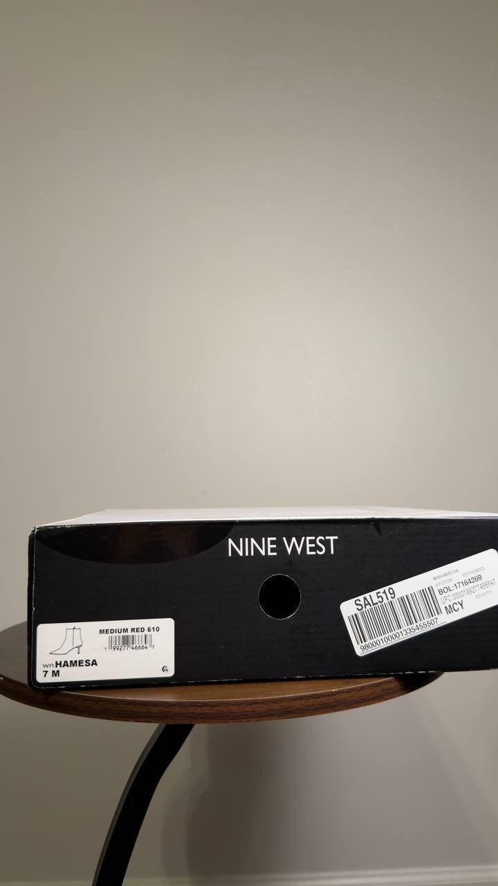 Nine  West  Rain  Boots  Medium  Red  7M  New  $175