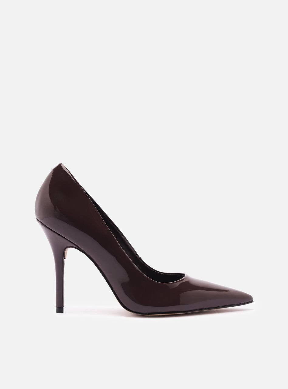 AREZZO Emily High Stiletto Eco Leather Pump – Brown – 6B – Eco‑Leather – NWB,