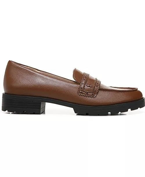 LifeStride London Loafers 10W Walnut Brown Lug Sole Penny Slip‑On NIB msrp$89.99