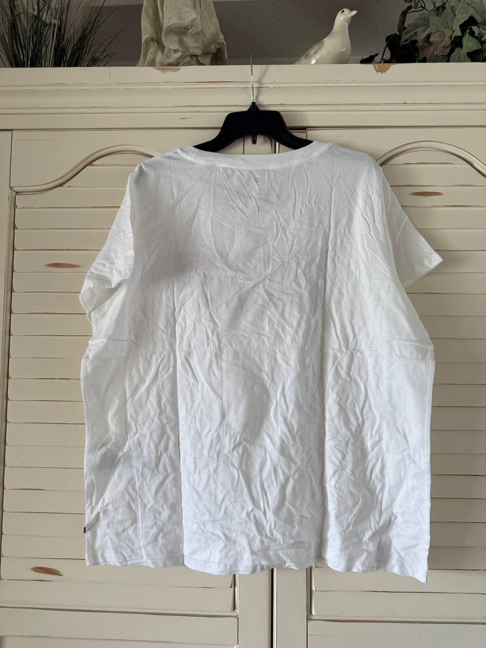 Levi’s Graphic Iconic T-Shirt White Women Size 2X NWT $26 – Classic Cotton Tee