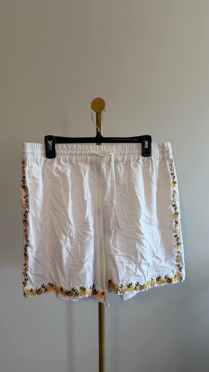 Mavrans Men’s Hawaiian Linen Shorts Tropical Print XL $109 NWT