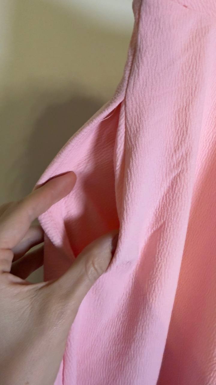 White Mark Women’s Flared Midi Skirt with Pockets Cotton Pink L NWT $59