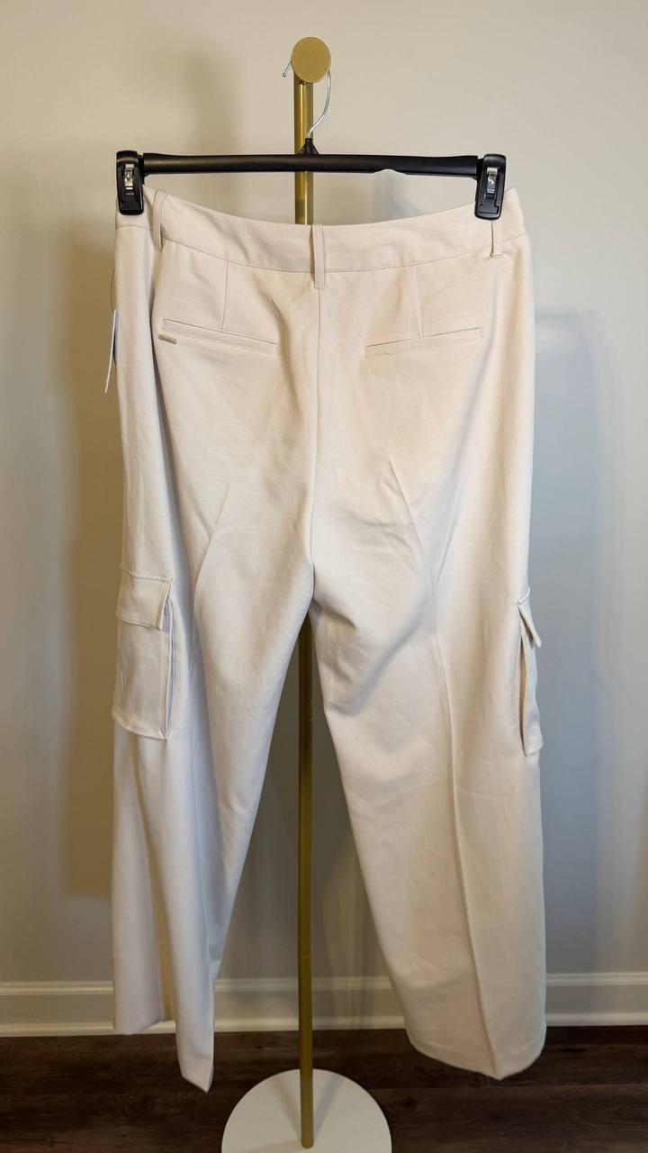 Guess Women’s Eco Matea Perfect Cargo Pants Beige XL $148 NWT