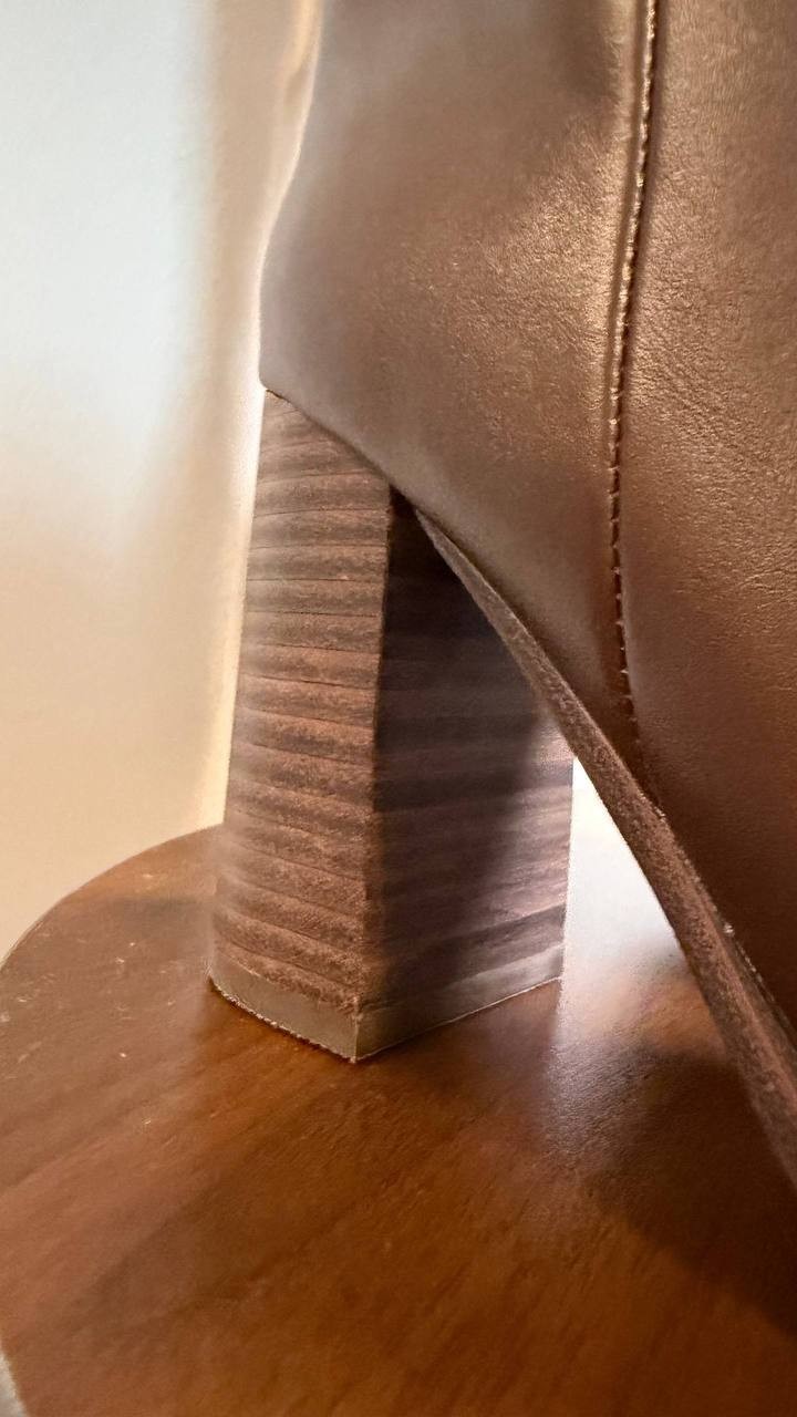 DV Dolce Vita Bardonny Boots 5.5 Brown Smooth Knee‑High NIB msrp$109